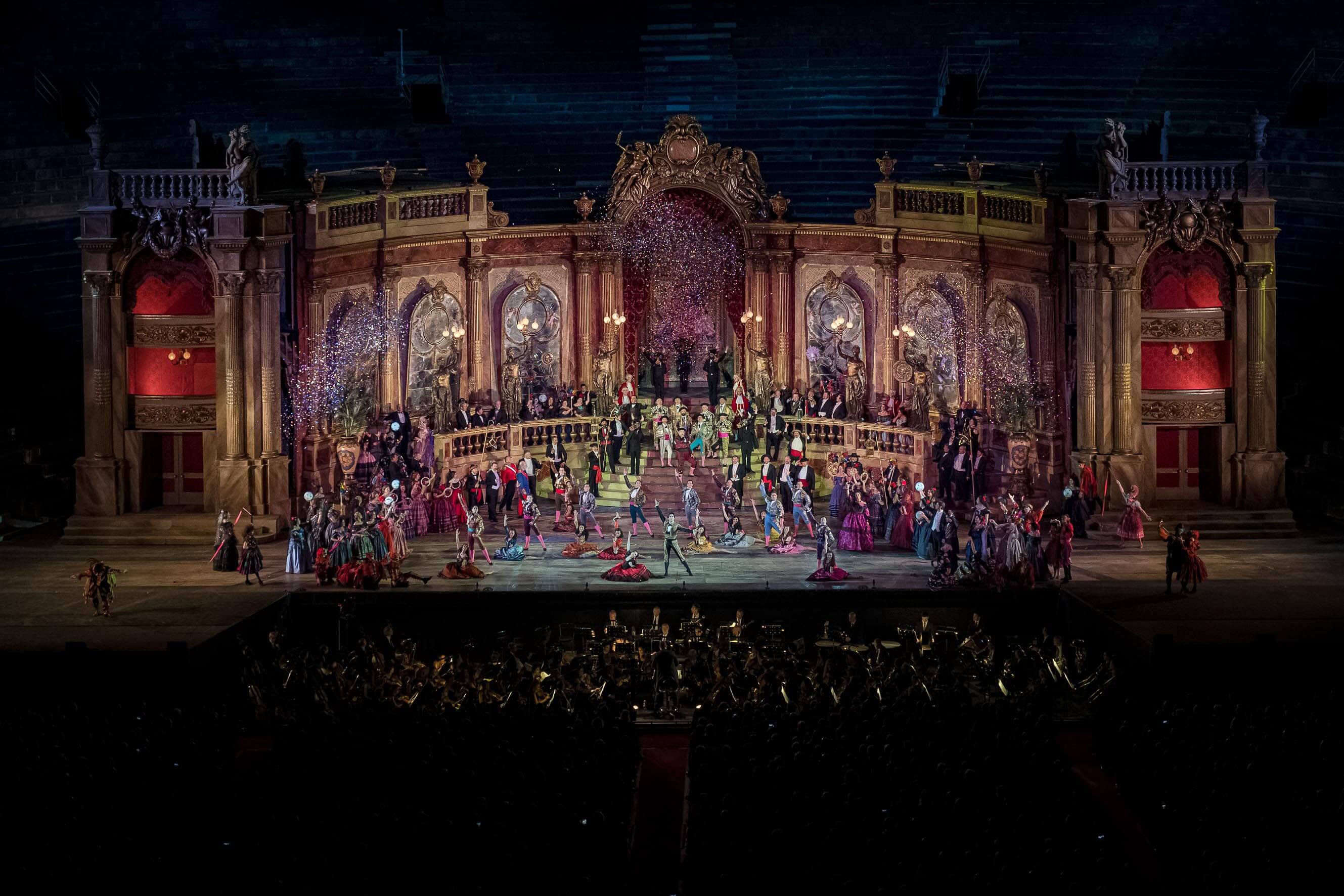 Arena La Traviata, letztes von Zeffirelli signiertes meisterwerk bei dem 100. Arena di Verona
